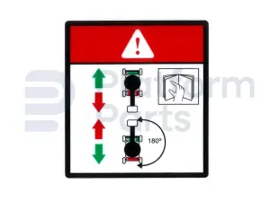 Decal, drive direction