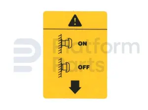 Decal, emergency stop