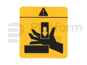 Decal, hand crushing
