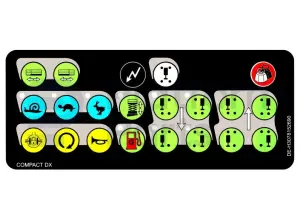 Decal, control, control box (with hydr. extension)