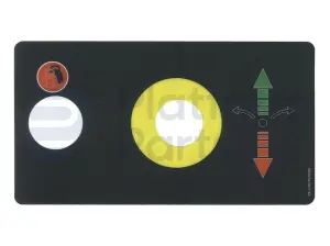 Decal, control, control box