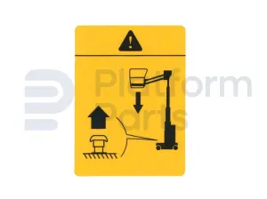 Decal, emergency down