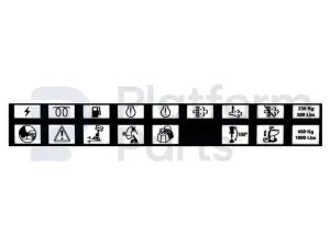 Decal, control, control box