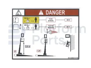 Decal, max capacity 230kg