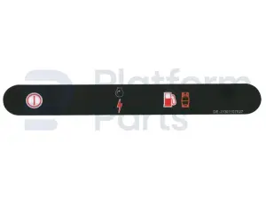 Decal, stop, control box