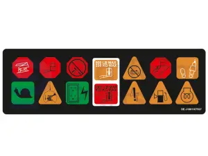 Decal, display, control box