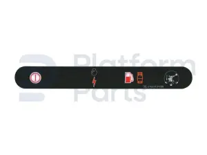Decal, stop, control box