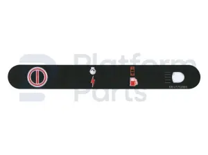 Decal, stop, control box