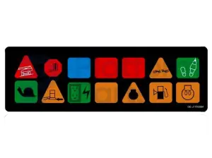 Decal, display, control box