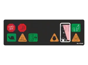 Decal, display, control box