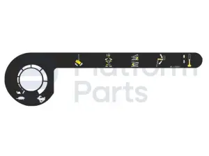 Decal, function-speed, control box