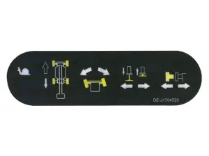 Decal, drive-steer, stamping, control box