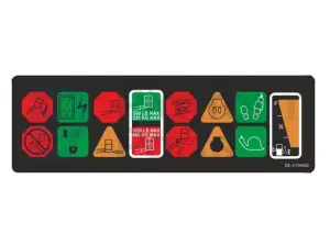Decal, display, control box