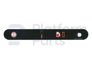Decal, stop, control box