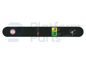 Decal, stop, control box
