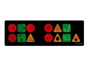 Decal, display, control box