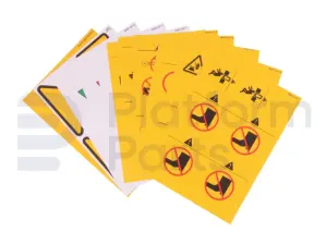 Decal kit, safety (symbols), vertical mast