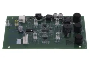 Electronic card, control box