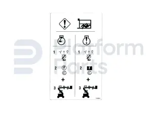 Decal, emergency down instruction