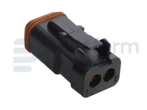 Connector plug, DT-series, 2 pin, male