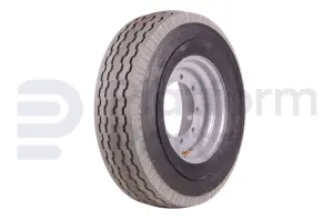 Non-marking tire + rim, foamed, 9LG / steer, front