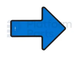 Pegatina, flecha azul
