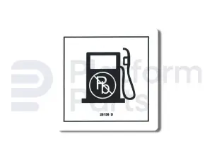 Pegatina, gasolina sin plomo