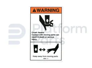 Decal, crushing hazard
