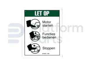 Decal, footswitch, Dutch