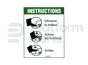 Decal, footswitch, French