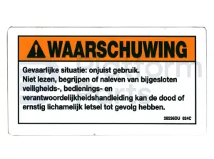 Decal, manual, Dutch