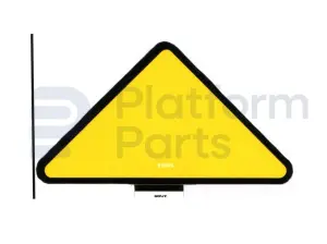 Decal, yellow triangle