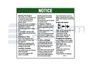 Decal, operating instructions