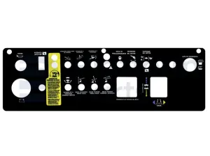 Decal, control, control box