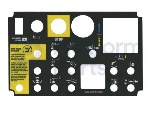 Decal, control, control box