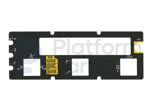 Pegatina, uso, caja de control