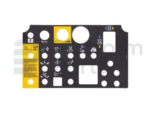 Pegatina, uso, caja de control
