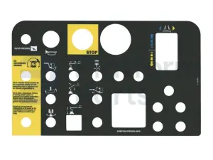 Decal, control, control box, Dutch