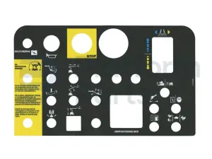Pegatina, uso, caja de control, Holandés