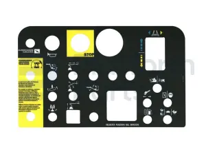 Decal, control, control box, Italian