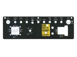 Decal, control, control box, Spanish