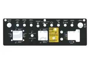 Pegatina, uso, caja de control, Italiano