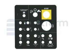 Decal, lower control, French