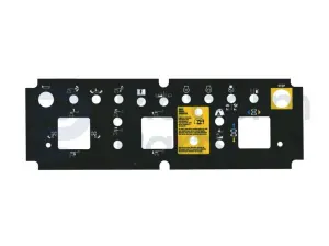 Pegatina, uso, caja de control