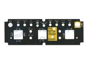 Decal, control, control box, Spanish