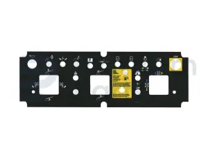 Pegatina, uso, caja de control