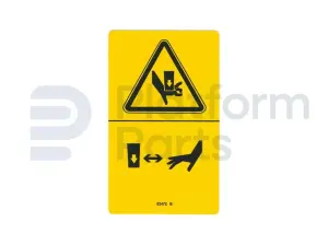 Pegatina, crushing hazard