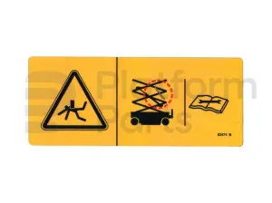 Decal, safety chock