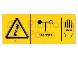 Decal, manual force 400N