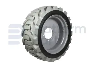 Non-marking tire + rim, foamed, RH